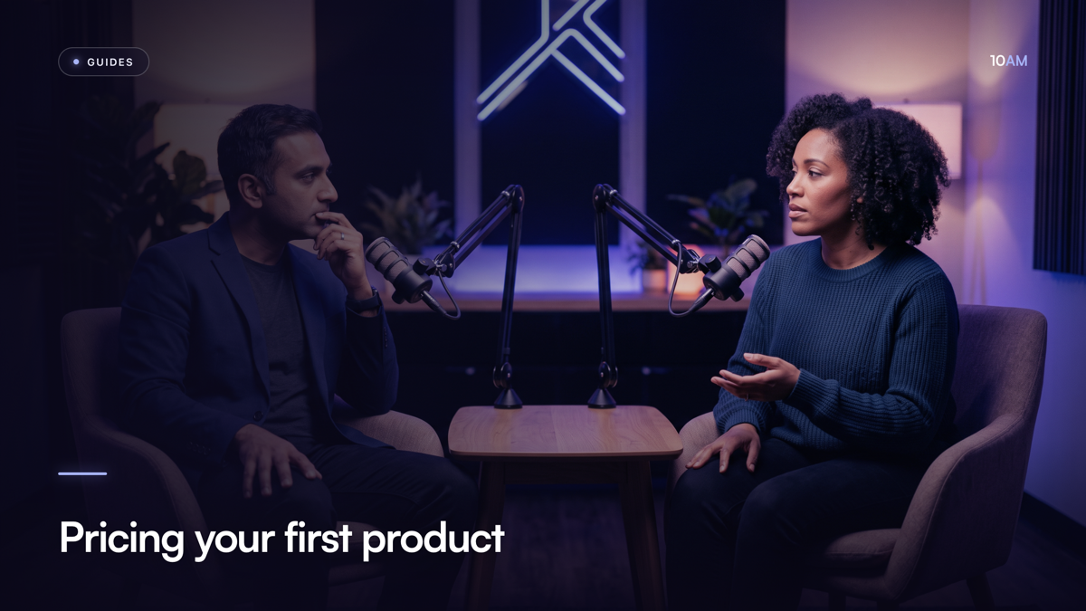 Pricing your first product