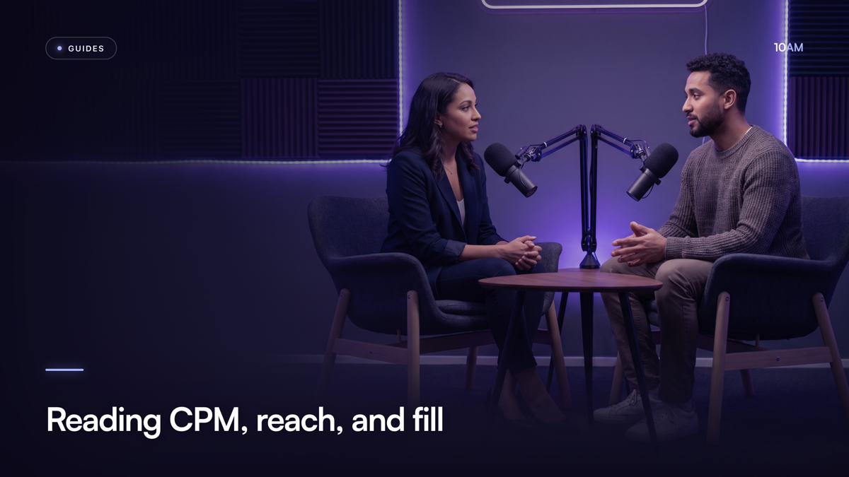 Reading CPM, reach, and fill